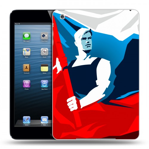 Дизайнерский силиконовый чехол для Ipad Mini Российский флаг