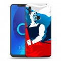 Дизайнерский силиконовый чехол для Alcatel 5V Российский флаг