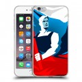 Дизайнерский силиконовый чехол для Iphone 6 Plus/6s Plus Российский флаг