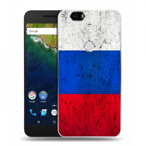 Дизайнерский силиконовый чехол для Google Huawei Nexus 6P Российский флаг