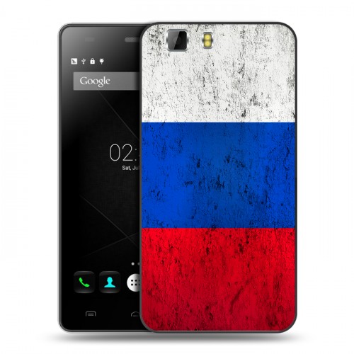 Дизайнерский силиконовый чехол для Doogee X5 Российский флаг