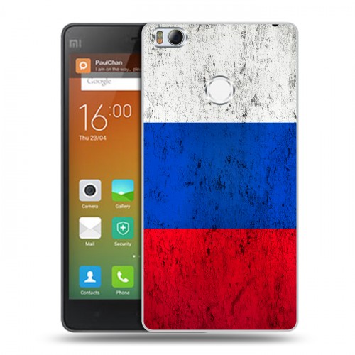 Дизайнерский пластиковый чехол для Xiaomi Mi4S Российский флаг