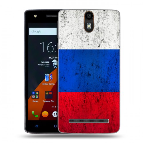 Дизайнерский силиконовый чехол для Wileyfox Storm Российский флаг