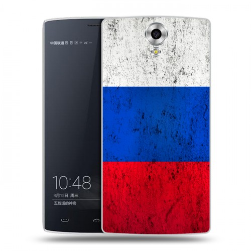 Дизайнерский силиконовый чехол для Homtom HT7 Российский флаг