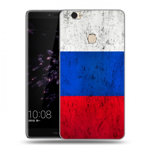 Дизайнерский пластиковый чехол для Huawei Honor Note 8 Российский флаг
