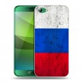 Дизайнерский силиконовый чехол для Elephone S7 Российский флаг