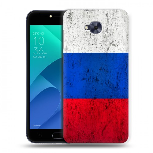 Дизайнерский пластиковый чехол для ASUS ZenFone 4 Selfie Российский флаг