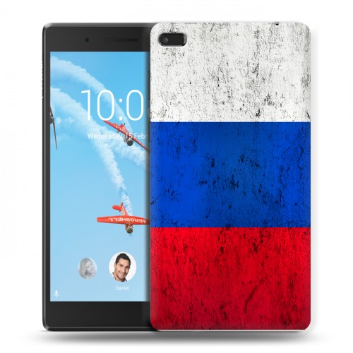 Дизайнерский силиконовый чехол для Lenovo Tab 4 7 Российский флаг