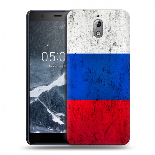 Дизайнерский силиконовый чехол для Nokia 3.1 Российский флаг