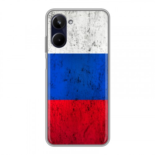 Дизайнерский силиконовый чехол для Realme 10 4G Российский флаг