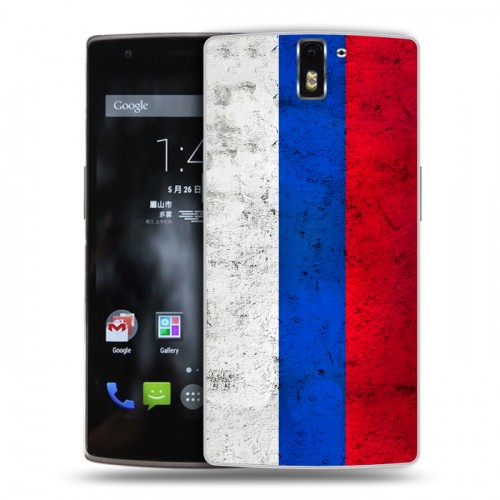 Дизайнерский силиконовый чехол для OnePlus One Российский флаг