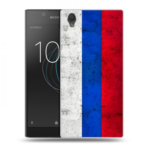 Дизайнерский пластиковый чехол для Sony Xperia L1 Российский флаг