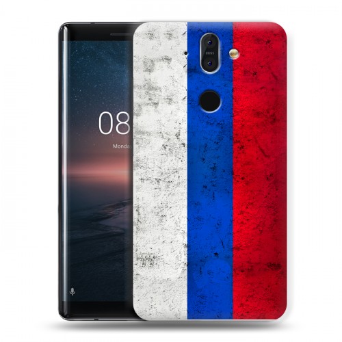 Дизайнерский пластиковый чехол для Nokia 8 Sirocco Российский флаг