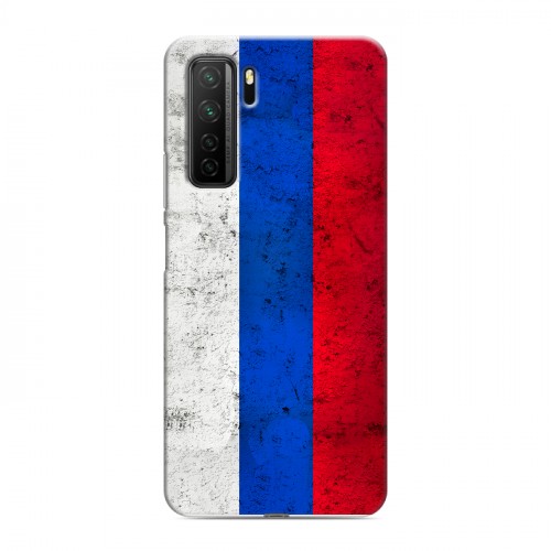Дизайнерский силиконовый с усиленными углами чехол для Huawei Honor 30S Российский флаг