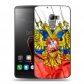 Дизайнерский пластиковый чехол для Lenovo A7010 Российский флаг