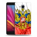 Дизайнерский силиконовый чехол для Huawei Honor 5X Российский флаг