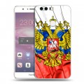 Дизайнерский пластиковый чехол для Huawei Honor 8 Российский флаг
