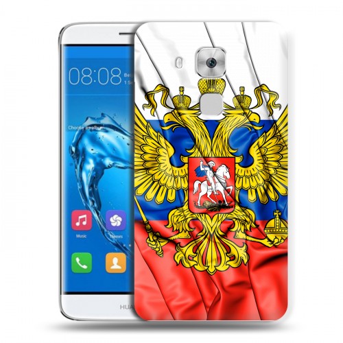 Дизайнерский пластиковый чехол для Huawei Nova Plus Российский флаг