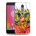 Дизайнерский силиконовый чехол для Lenovo K6 Российский флаг