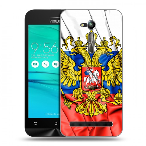 Дизайнерский пластиковый чехол для ASUS ZenFone Go ZB500KL Российский флаг