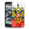 Дизайнерский силиконовый чехол для Alcatel Pixi 4 (6) 9001d Российский флаг