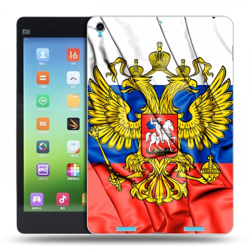 Дизайнерский силиконовый чехол для Xiaomi MiPad Российский флаг
