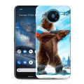 Дизайнерский силиконовый чехол для Nokia 8.3 Российский флаг