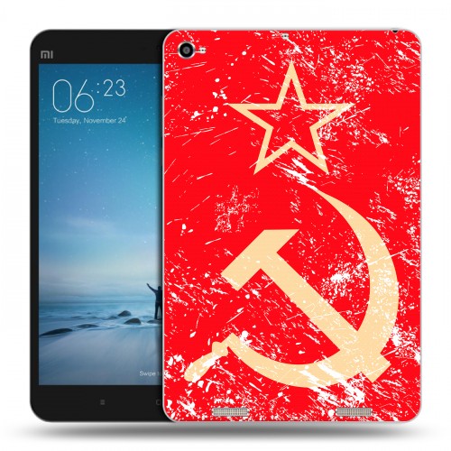 Дизайнерский силиконовый чехол для Xiaomi Mi Pad 2 Флаг СССР 