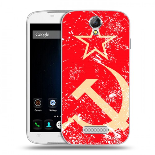 Дизайнерский пластиковый чехол для Doogee X6 Флаг СССР 