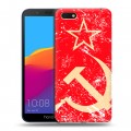 Дизайнерский пластиковый чехол для Huawei Honor 7A Флаг СССР 