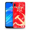 Дизайнерский пластиковый чехол для Huawei Y6 (2019) Флаг СССР 