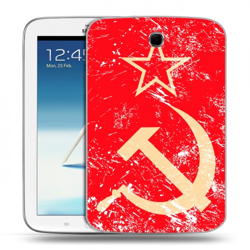 Дизайнерский силиконовый чехол для Samsung Galaxy Note 8.0 Флаг СССР 
