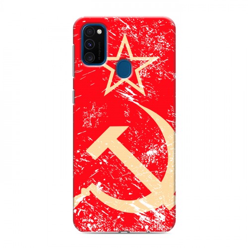 Дизайнерский силиконовый чехол для Samsung Galaxy M30s Флаг СССР 