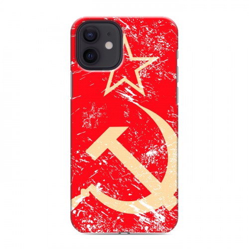 Дизайнерский силиконовый чехол для Iphone 12 Флаг СССР 