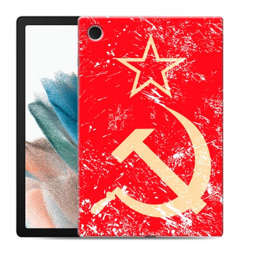 Дизайнерский силиконовый чехол для Samsung Galaxy Tab A8 10.5 (2021) Флаг СССР 