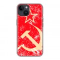Дизайнерский пластиковый чехол для Iphone 14 Флаг СССР 