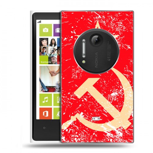 Дизайнерский пластиковый чехол для Nokia Lumia 1020 Флаг СССР 
