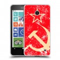 Дизайнерский пластиковый чехол для Nokia Lumia 630/635 Флаг СССР 