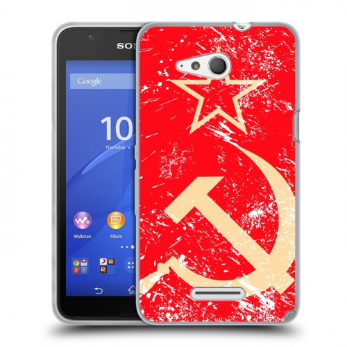 Дизайнерский пластиковый чехол для Sony Xperia E4g Флаг СССР 