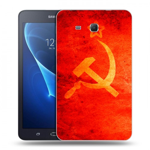 Дизайнерский силиконовый чехол для Samsung Galaxy Tab A 7 (2016) Флаг СССР 