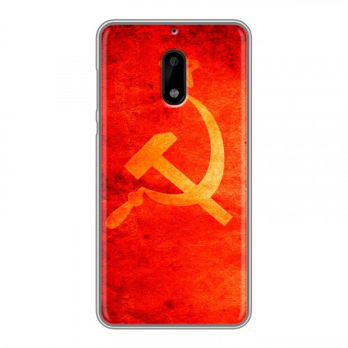 Дизайнерский пластиковый чехол для Nokia 6 Флаг СССР 