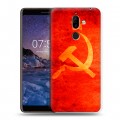 Дизайнерский пластиковый чехол для Nokia 7 Plus Флаг СССР 