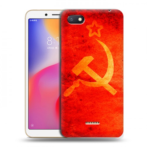 Дизайнерский пластиковый чехол для Xiaomi RedMi 6A Флаг СССР 
