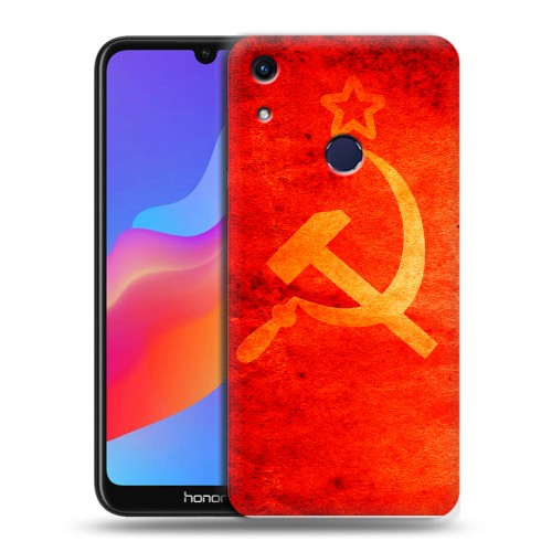 Дизайнерский пластиковый чехол для Huawei Honor 8A Флаг СССР 
