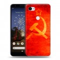 Дизайнерский пластиковый чехол для Google Pixel 3a XL Флаг СССР 