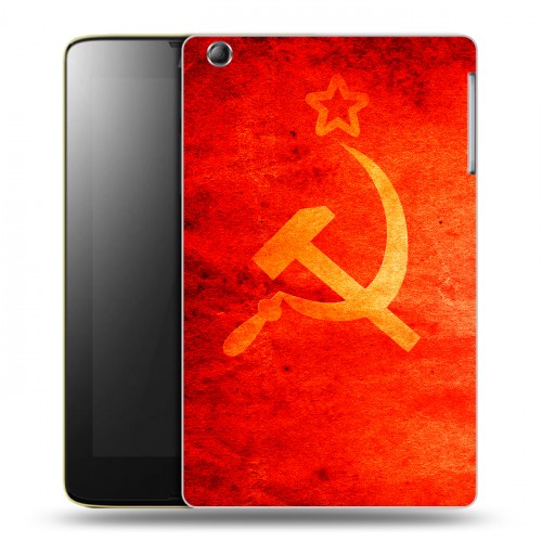 Дизайнерский силиконовый чехол для Lenovo IdeaTab A5500 Флаг СССР 