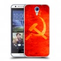 Дизайнерский пластиковый чехол для HTC Desire 620 Флаг СССР 