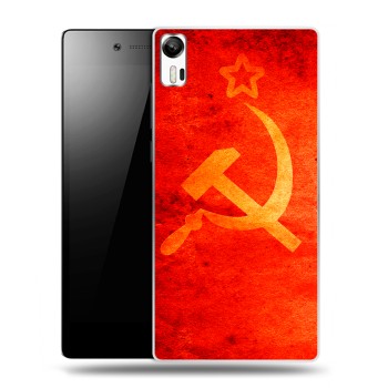 Дизайнерский силиконовый чехол для Lenovo Vibe Shot Флаг СССР  (на заказ)