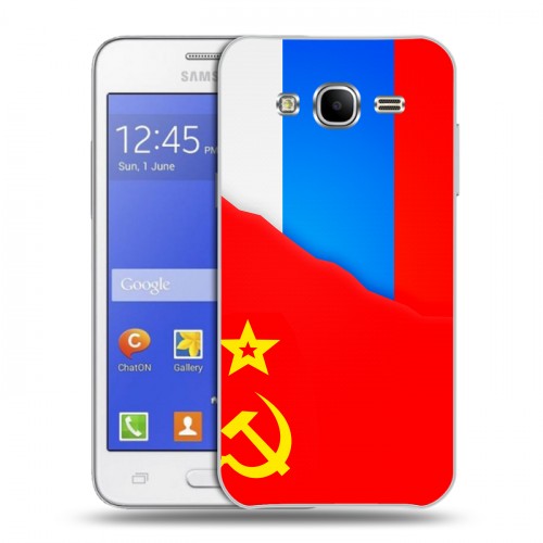 Дизайнерский пластиковый чехол для Samsung Galaxy J7 Флаг СССР 