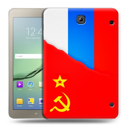 Дизайнерский силиконовый чехол для Samsung Galaxy Tab S2 8.0 Флаг СССР 